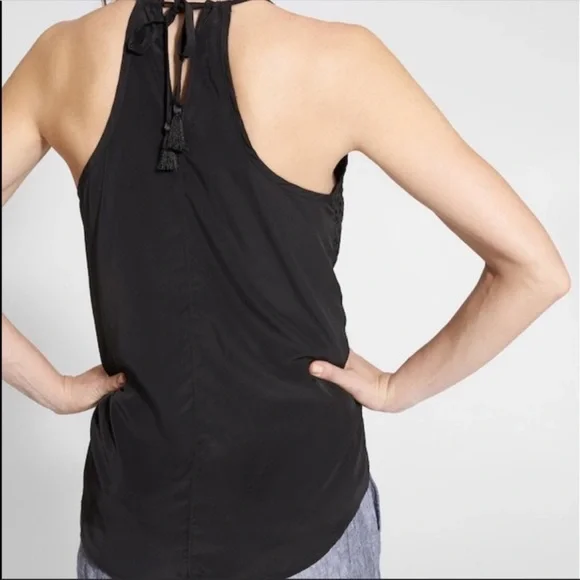NWOT ATHLETA Eyelet Dunes Tassel Tank Top - Picture 6 of 8